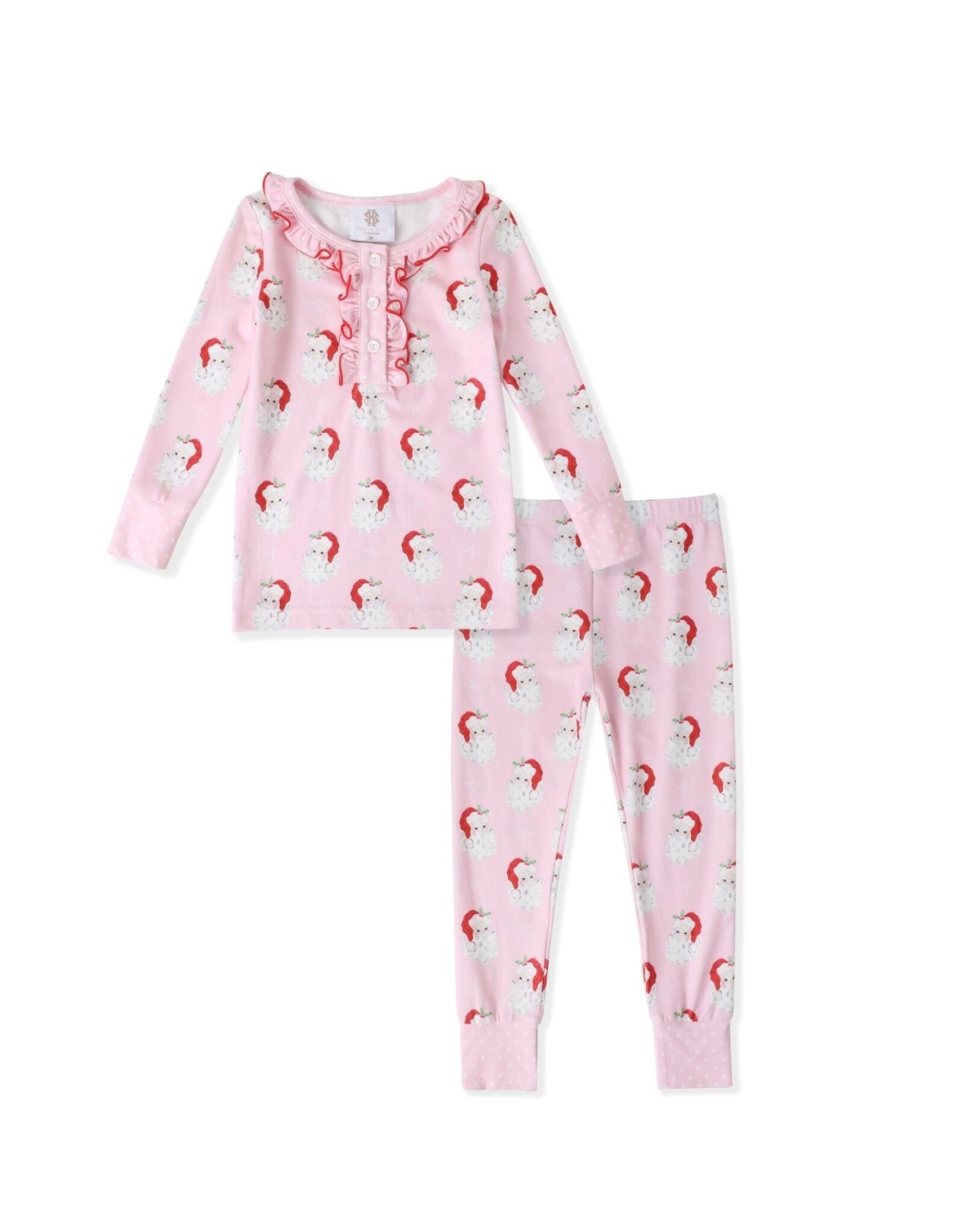 Swoon Baby Swoon Baby- Holiday Pink Butterknit 2pc Pajama
