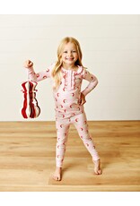 Swoon Baby Swoon Baby- Holiday Pink Butterknit 2pc Pajama
