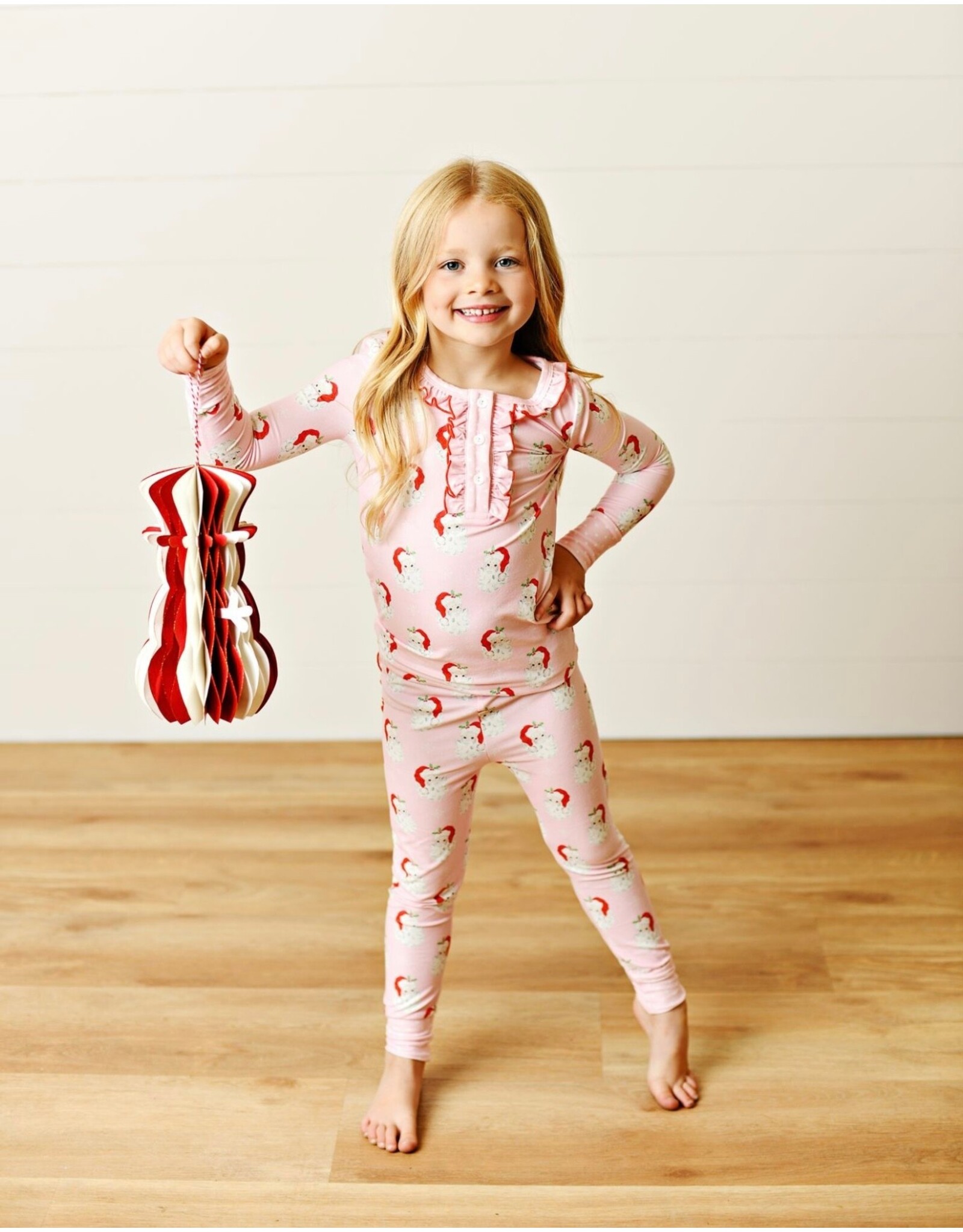 Swoon Baby Swoon Baby- Holiday Pink Butterknit 2pc Pajama