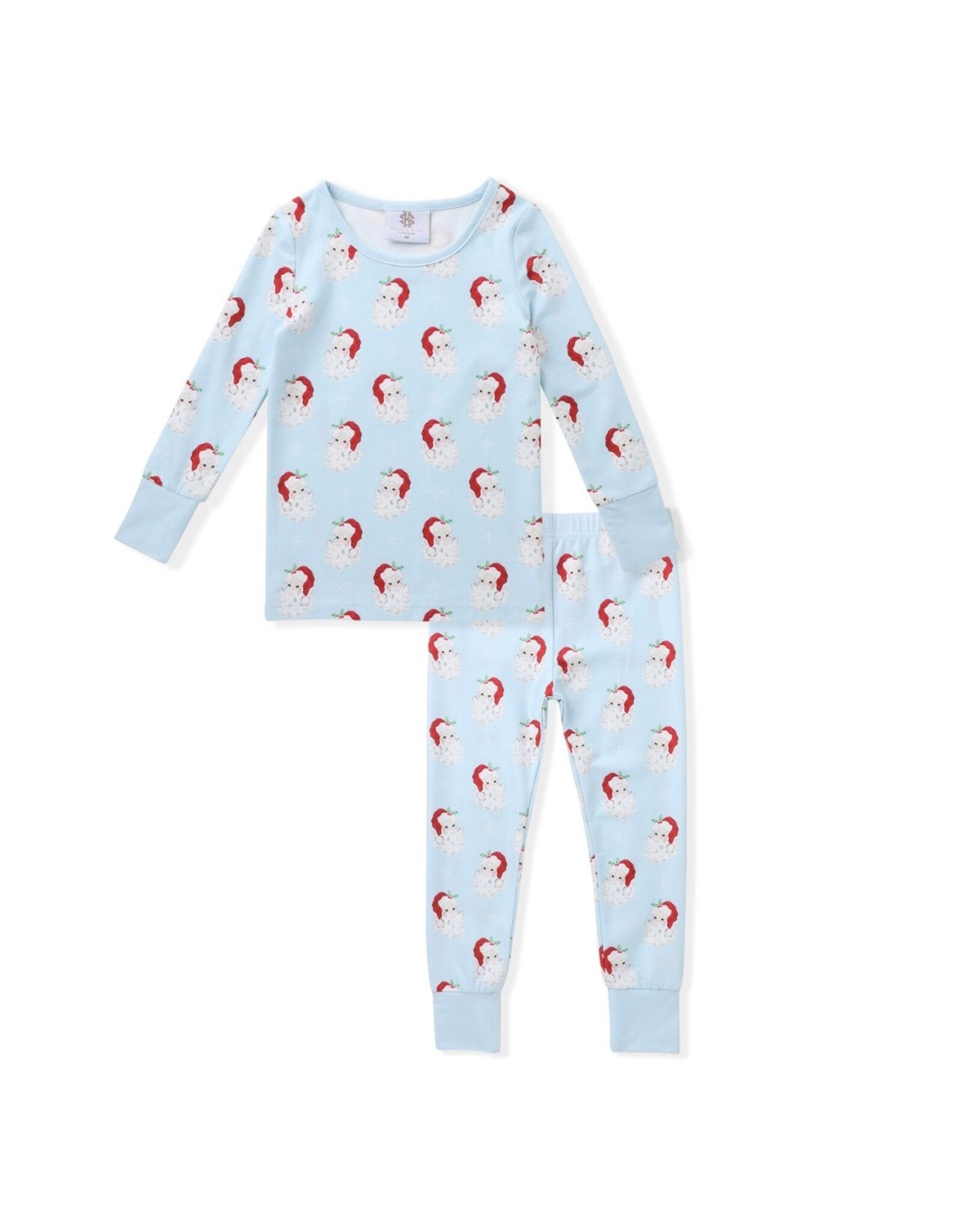 Swoon Baby Swoon Baby- Holiday Blue Butterknit 2pc Pajama