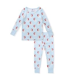 Swoon Baby Swoon Baby- Holiday Blue Butterknit 2pc Pajama