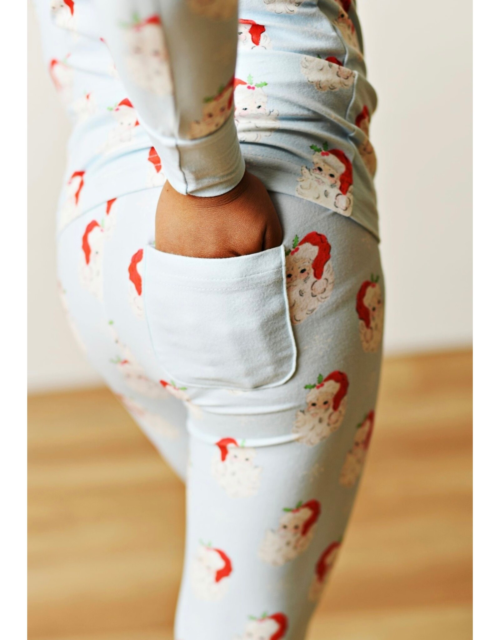 Swoon Baby Swoon Baby- Holiday Blue Butterknit 2pc Pajama