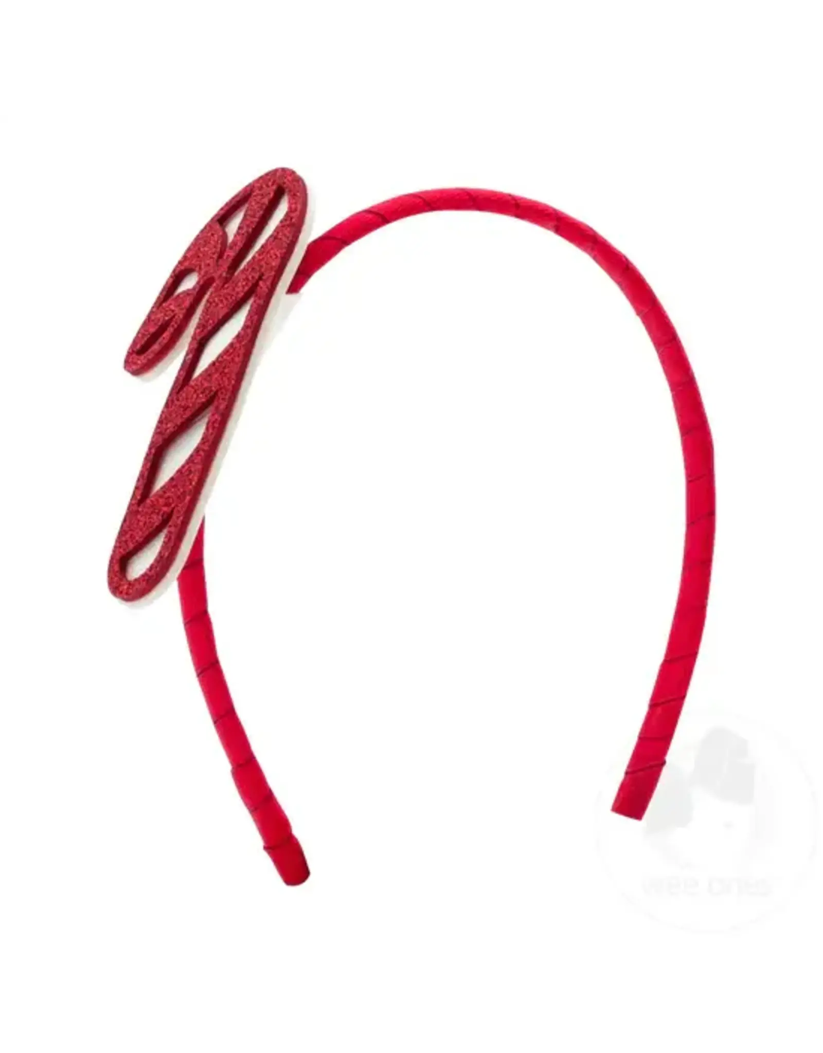Wee Ones- XLarge Glitter Candy Cane Headband