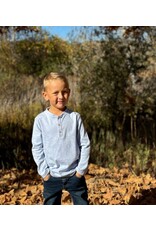 Me & Henry Me & Henry- Adam’s Henley: Pale Blue