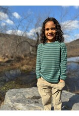 Me & Henry Me & Henry- Toby Tee: Green/White Stripe