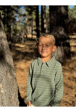 Me & Henry Me & Henry- Spencer Polo: Forest/Cream