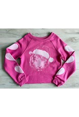Paper Flowers- Christmas Tiger Sweatshirt