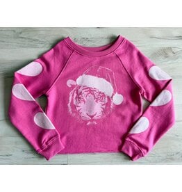 Paper Flowers- Christmas Tiger Sweatshirt
