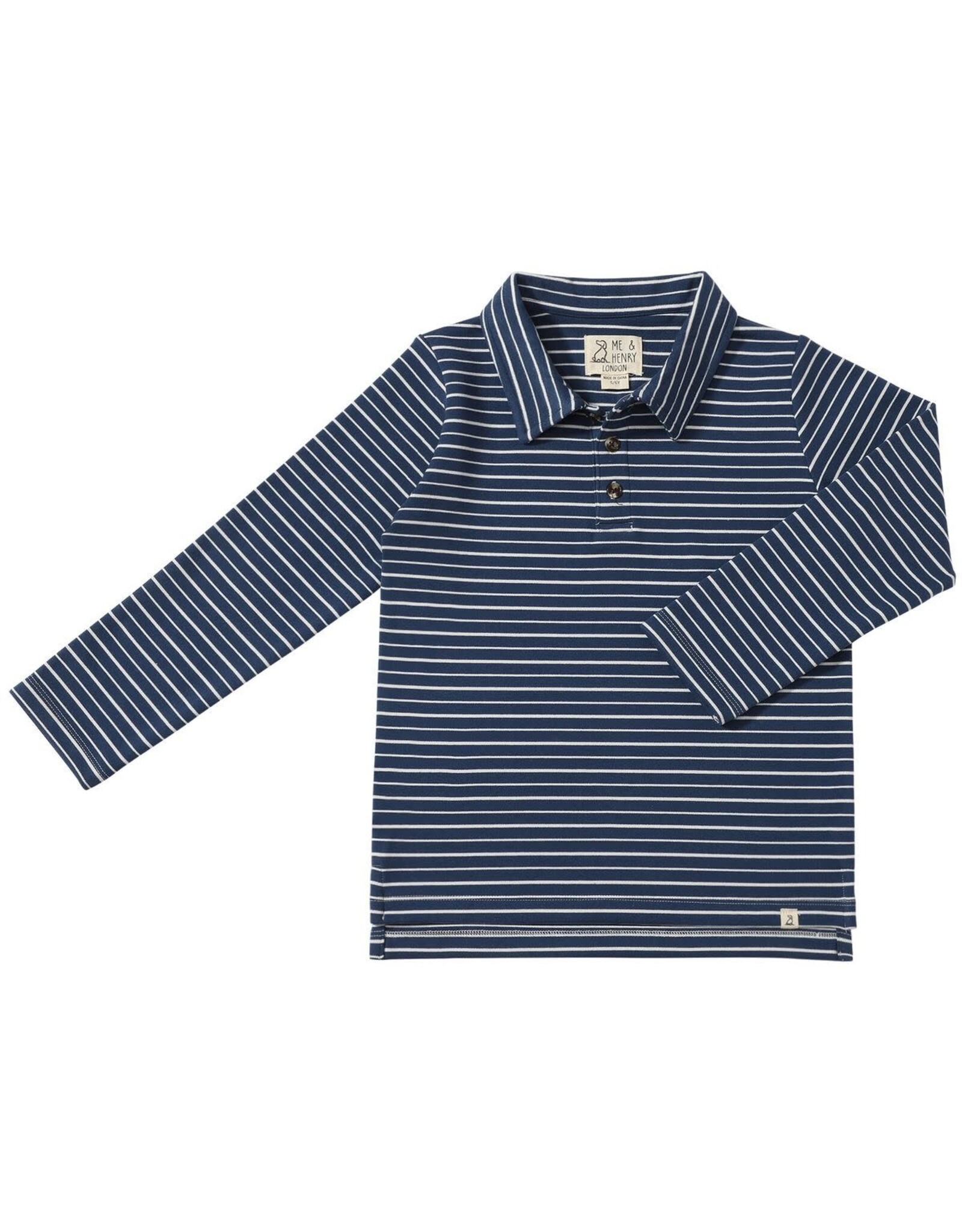 Me & Henry Me & Henry- Spencer Polo: Navy/White