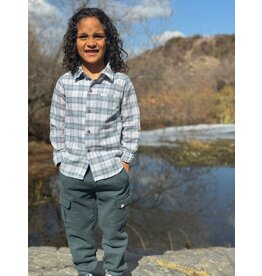 Me & Henry Me & Henry- Atwood: Grey/Black Plaid