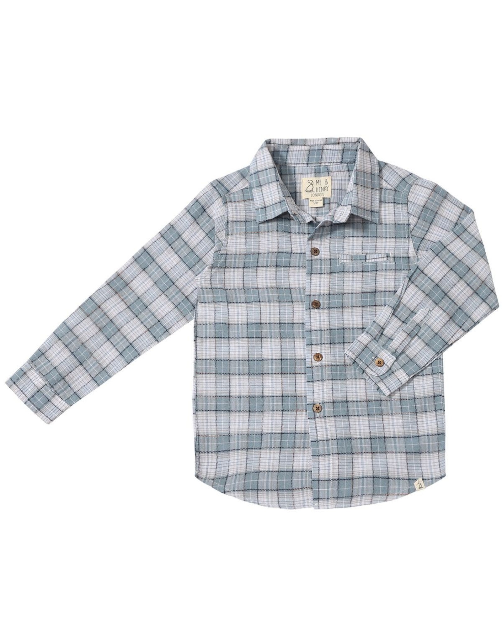 Me & Henry Me & Henry- Atwood: Grey/Black Plaid