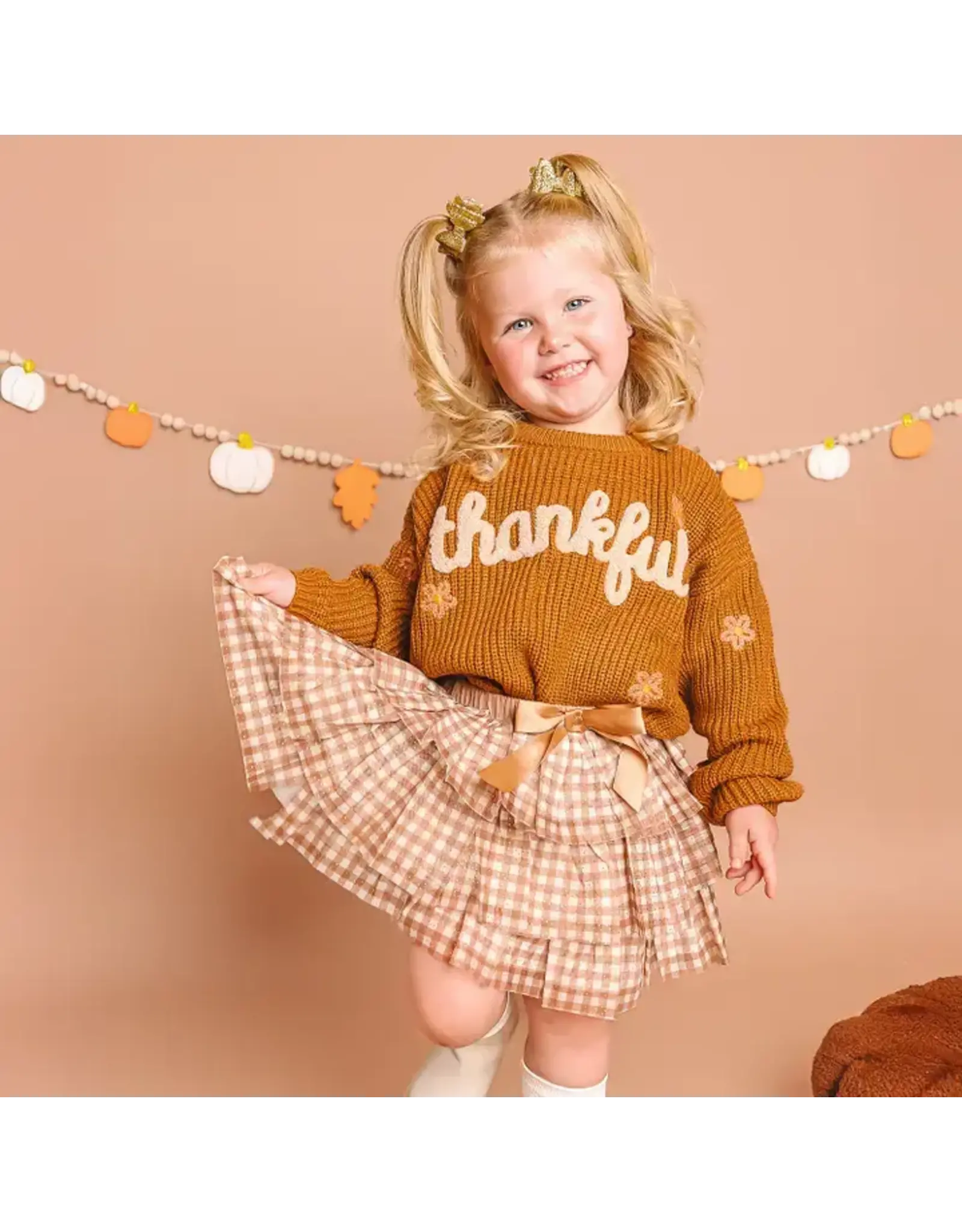 Sweet Wink-  Thankful Thanksgiving Knit Sweater