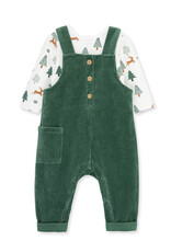 Little Me Little Me- Cheer Overall Set