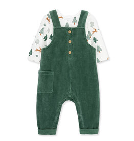 Little Me Little Me- Cheer Overall Set