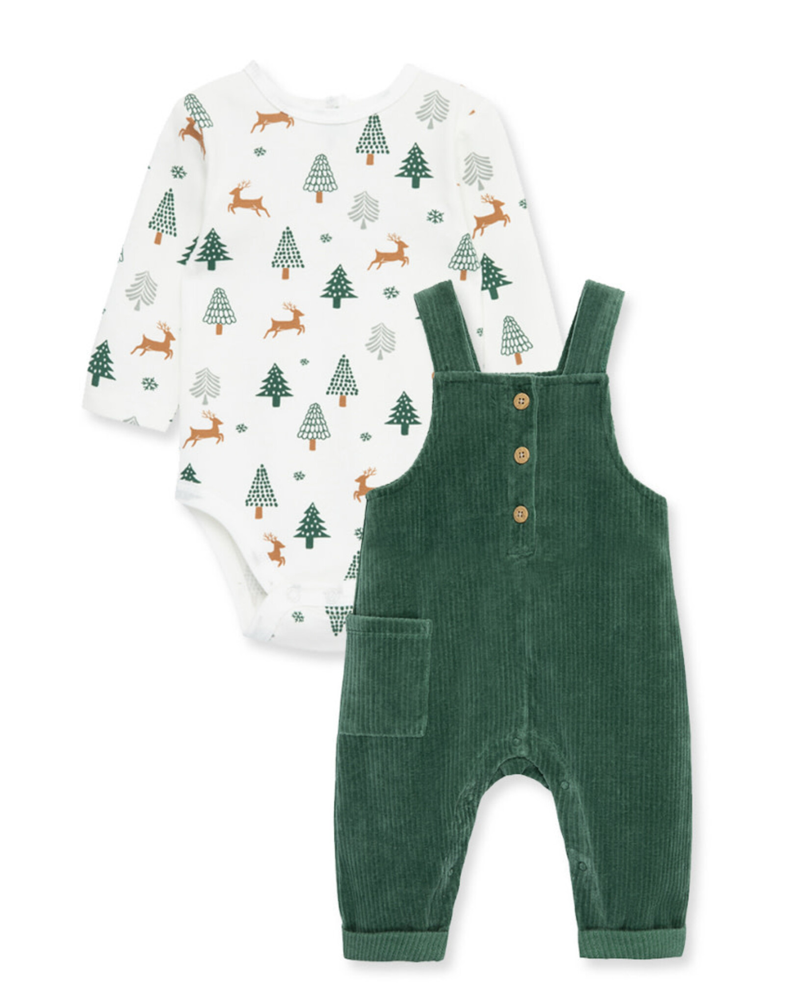 Little Me Little Me- Cheer Overall Set