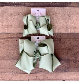 One Stop Bow Shop OS- Moss Stacked Grosgrain Bow