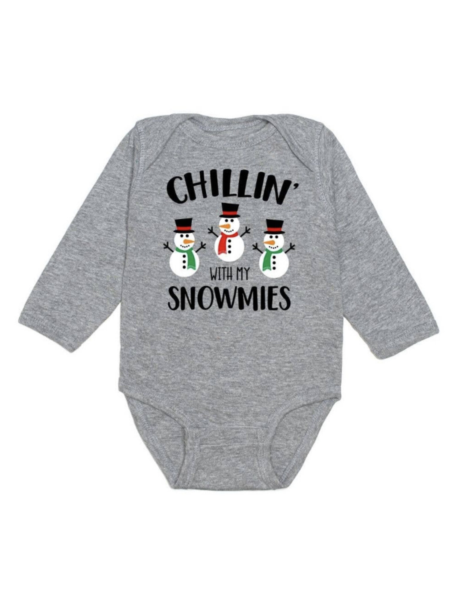 Sweet Wink Sweet Wink- Chillin' with my Snowmies L/S Bodysuit