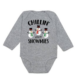 Sweet Wink Sweet Wink- Chillin' with my Snowmies L/S Bodysuit