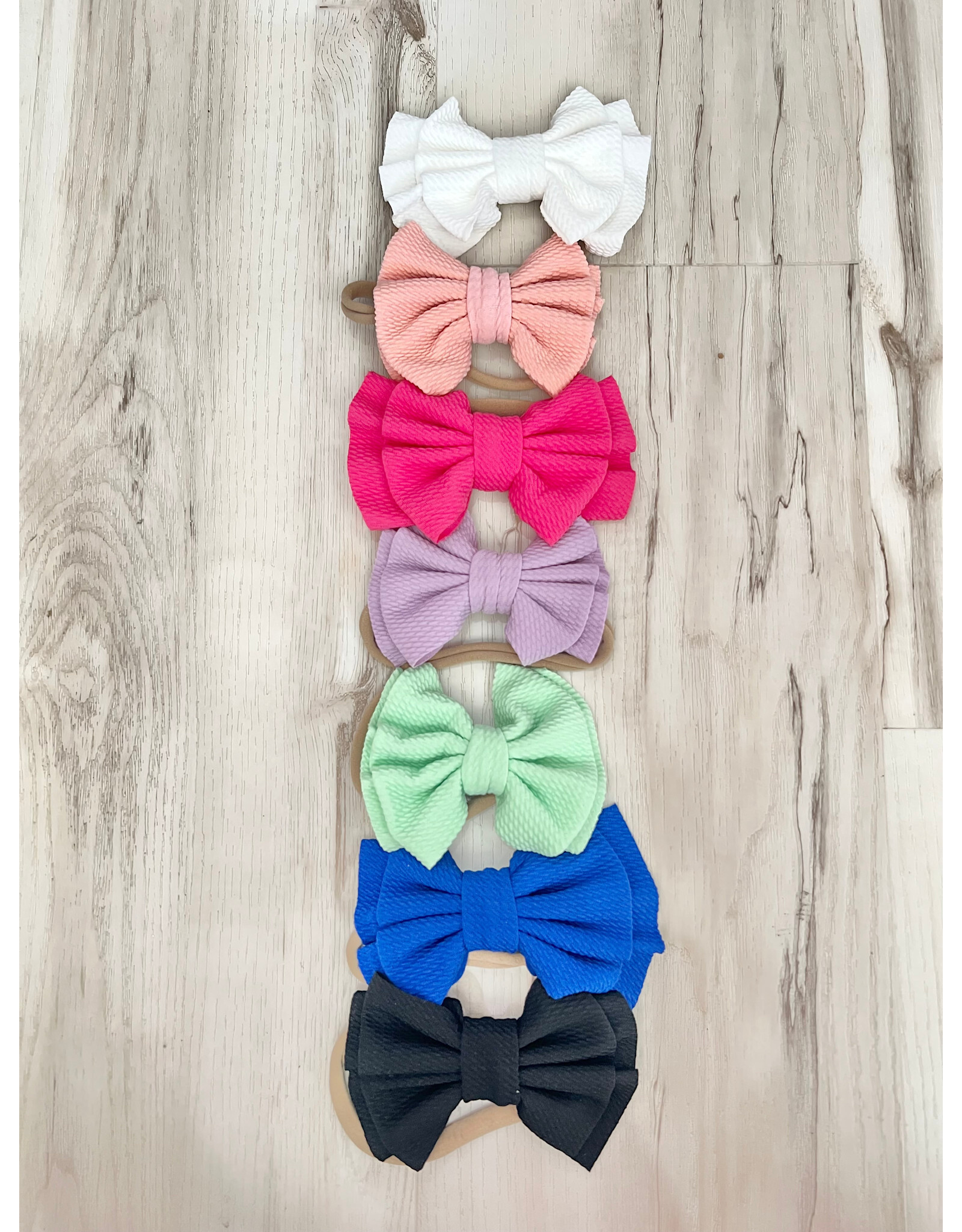 Double Waffle Bow Headband