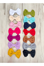 Double Textured Waffle Bow Headband