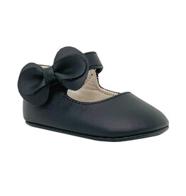 Baby Deer - Jade Black Mary Jane w/ Bow