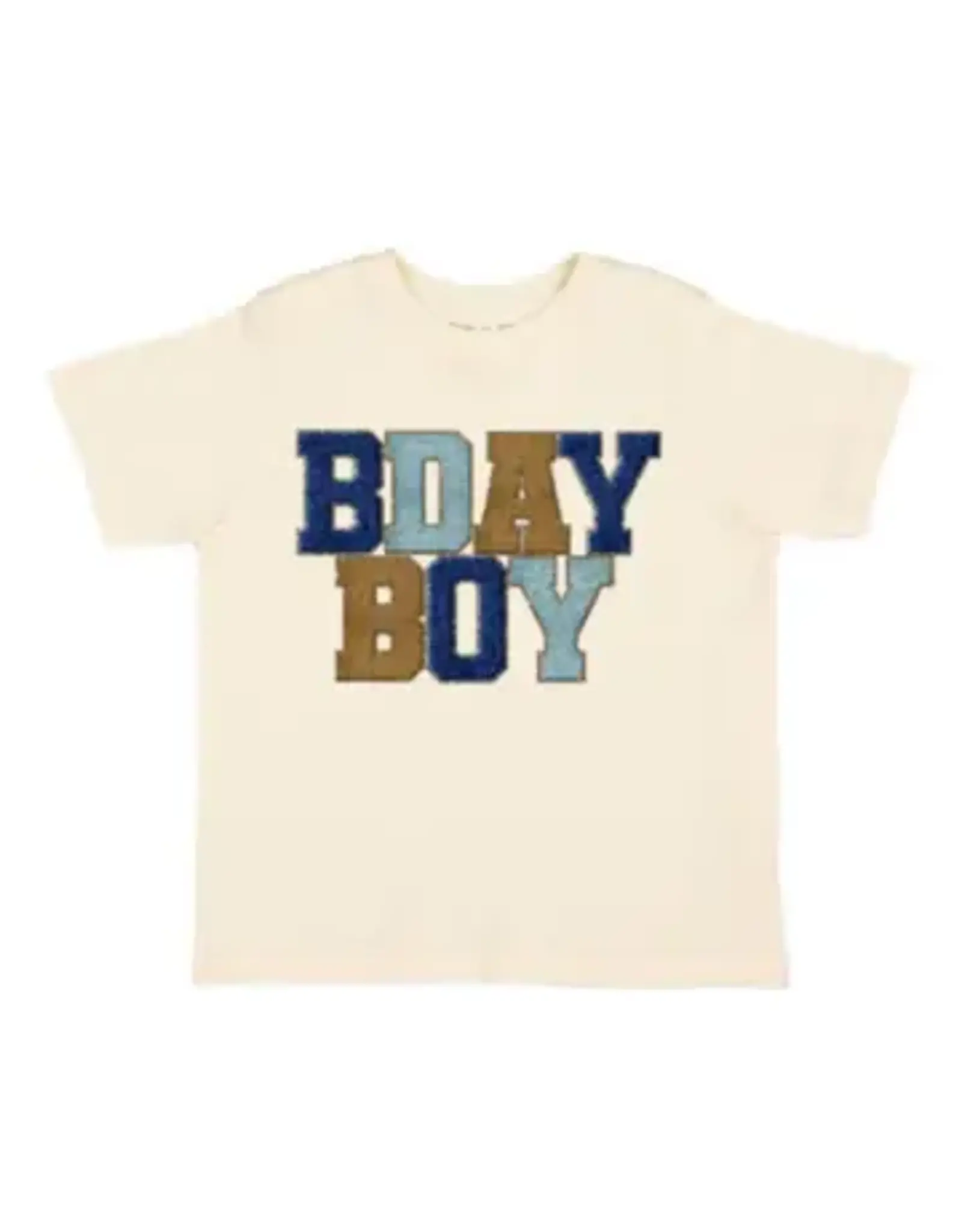 Sweet Wink- Birthday Boy Patch Natural TShirt
