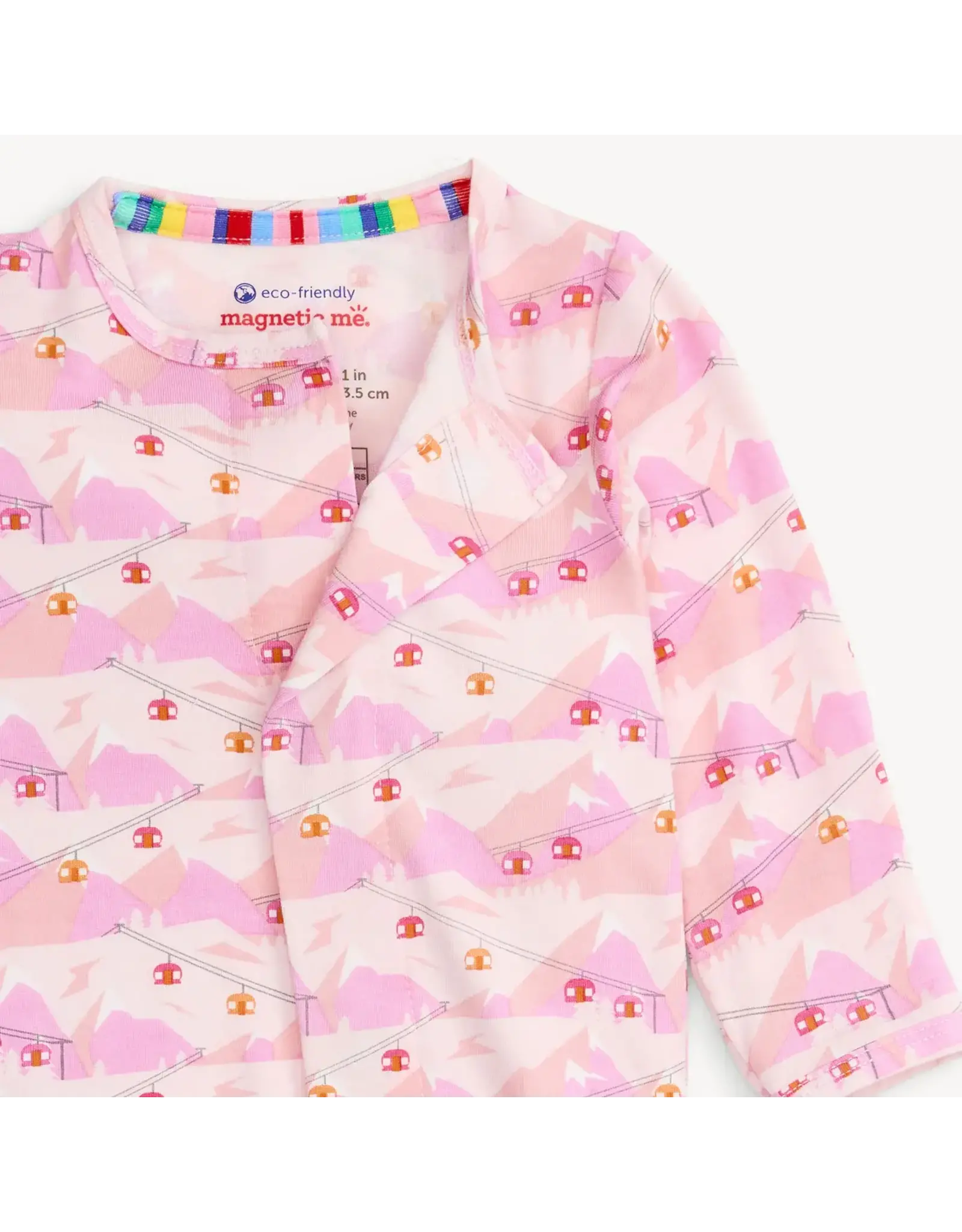 Magnetic Me Magnetic Me- Pink Apres Chic Modal Footie
