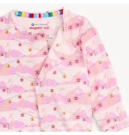 Magnetic Me Magnetic Me- Pink Apres Chic Modal Footie