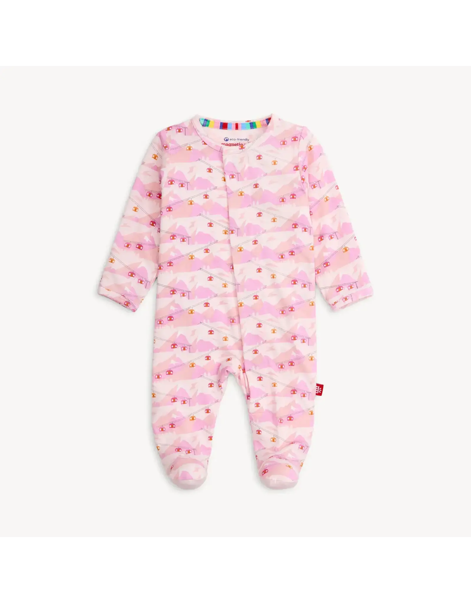 Magnetic Me Magnetic Me- Pink Apres Chic Modal Footie