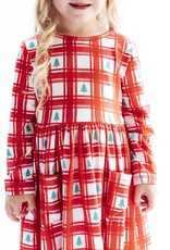 Mila & Rose Mila & Rose- Plaid Trees L/S Pocket Twirl Dress