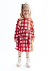 Mila & Rose Mila & Rose- Plaid Trees L/S Pocket Twirl Dress