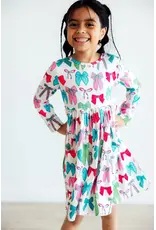 Mila & Rose Mila & Rose- Twirls & Ties L/S Pocket Twirl Dress