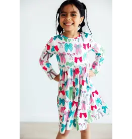 Mila & Rose Mila & Rose- Twirls & Ties L/S Pocket Twirl Dress