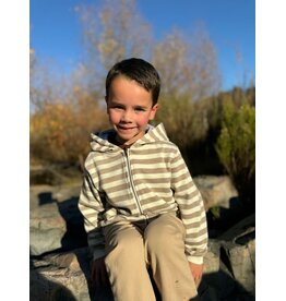 Me & Henry Me & Henry- Bellamy Hooded Top: Beige/Cream