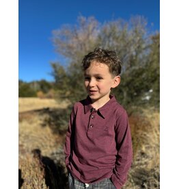 Me & Henry Me & Henry- Spencer Polo: Burgundy