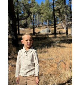 Me & Henry Me & Henry- Spencer Polo: Beige