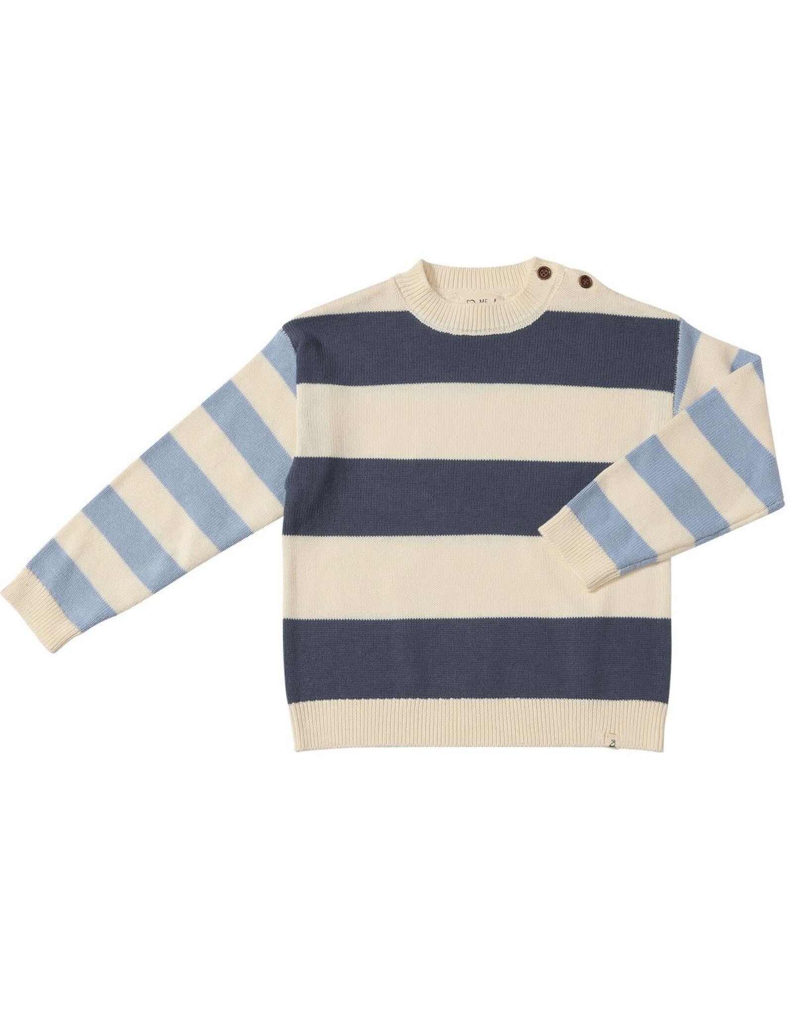 Me & Henry Me & Henry- Ricardo: Navy/Blue Colour Block Sweater