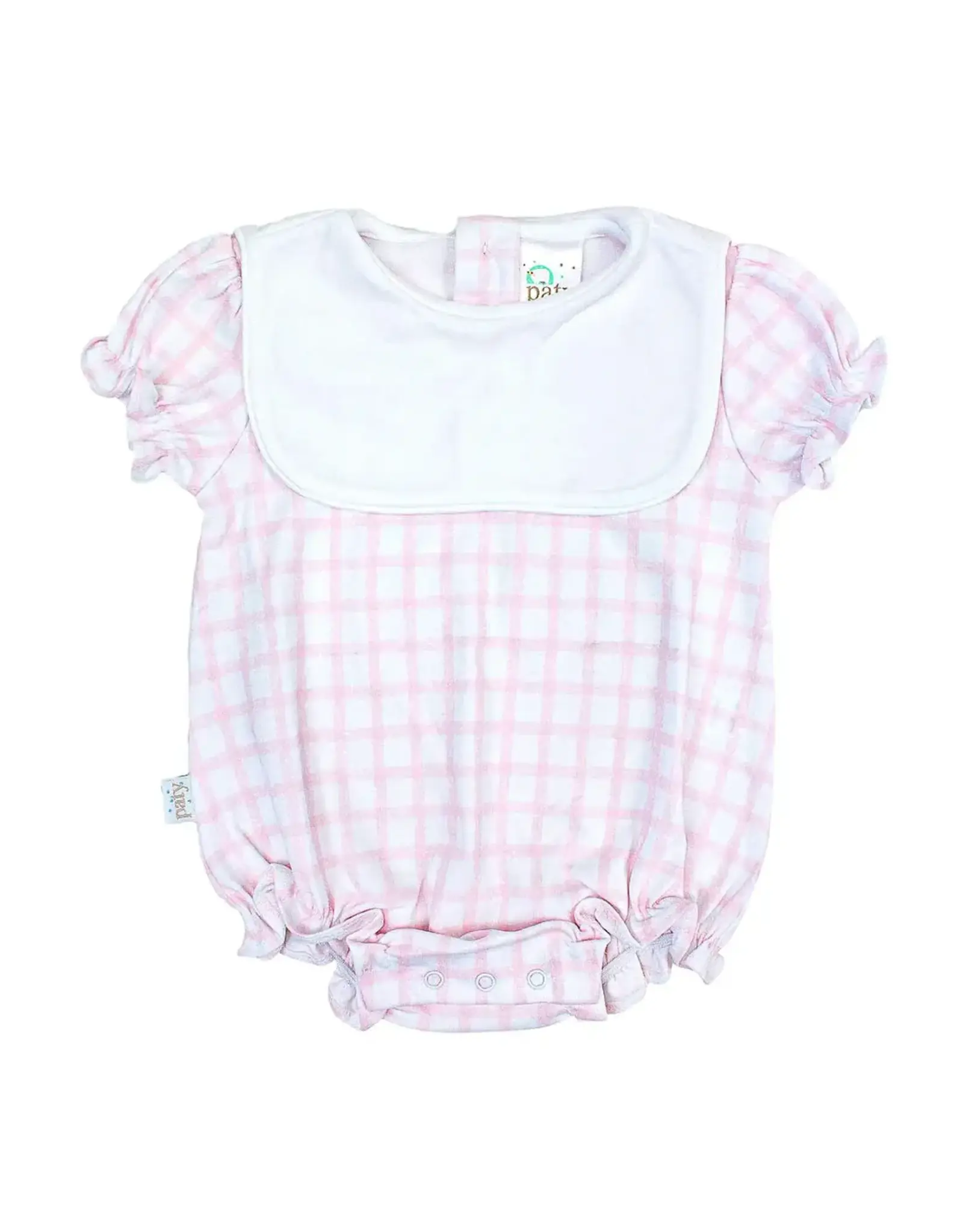 Paty Inc. Paty Inc. - Pink Gingham Bib Pima Bubble