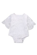 Angel Sleeve Lace Romper