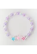 Sparkle Sisters Sparkle Sisters- Clear Purple Flower Bracelet