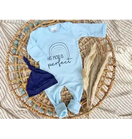 Wonderfully Made Wonderfully Made- His Plans Are Perfect Boy Romper: NB