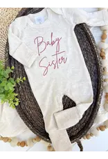 Wonderfully Made Wonderfully Made- Baby Sister Pink Romper: NB