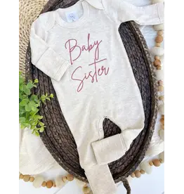 Wonderfully Made Wonderfully Made- Baby Sister Pink Romper: NB