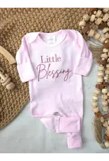 Wonderfully Made Wonderfully Made- Little Blessing Pink Romper: NB