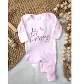 Wonderfully Made Wonderfully Made- Little Blessing Pink Romper: NB