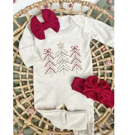 Wonderfully Made Wonderfully Made- Christmas Tree Romper: NB