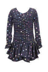 Bonnie  Jean Bonnie Jean-  Iridescent Dotted Shirred Dress