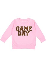 Sweet Wink- Game Day Patch Pink Sweatshirt