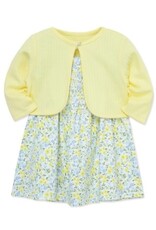 Little Me Little Me- Ditsy Floral Knit Dress Set