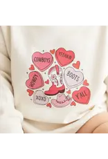 Sweet Wink- Howdy Valentine's Day L/S Romper